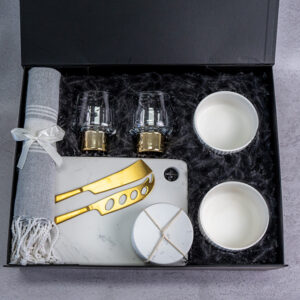 Luxury Marble and Glass Soiree Set